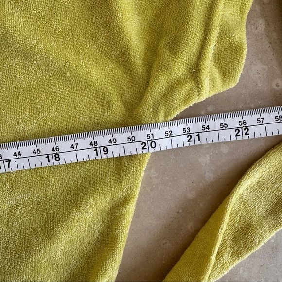 Andie Swim Yellow Short Sleeve Collar Button Up Shorts Romper Womens Size S - Picture 9 of 16